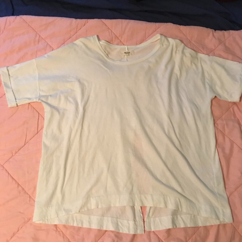 Madewell split back tee